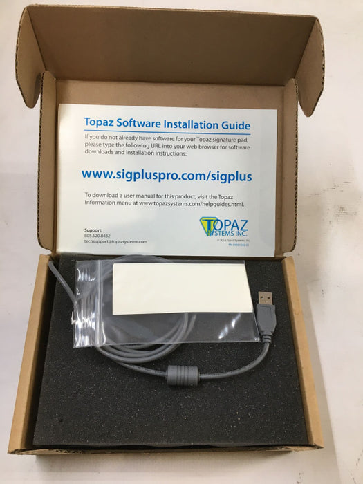 Topaz SigLite Model T-S461-HSB-R Electronic Signature Capture Pad & Pen READ! Q