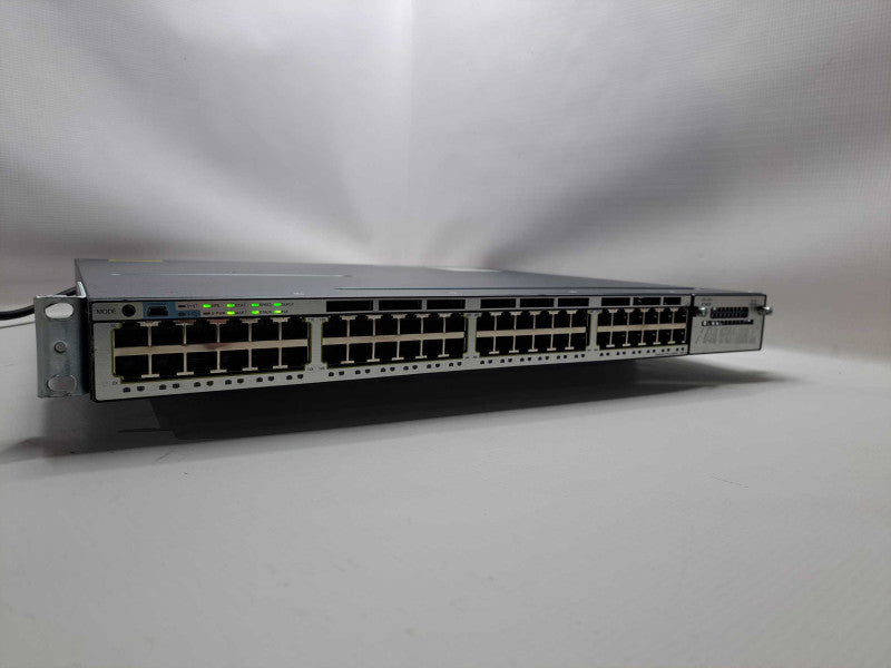CISCO WS-C3750X-48PF-S Catalyst 48 Port Switch w/ 2x C3KX-PWR-350WAC Q)