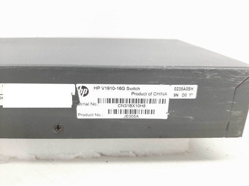 HP Procurve V1910-16GSwitch JE005A $