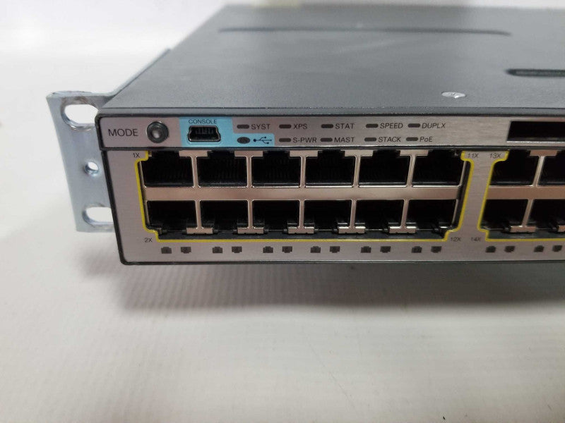 Cisco Catalyst WS-C3750X-48PF-S 48 Port PoE+ Gigabit Switch  Q#