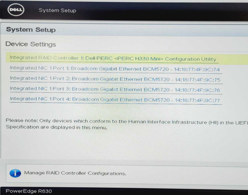 Dell PowerEdge R630 2x Xeon E5-2630 v3 2.40GHz 64GB DDR4 H330 Mini 2xPSUs =