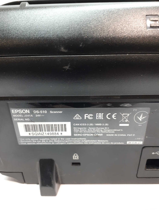 Epson Workforce DS-510 J341A Sheet-Fed Color Document Scanner &