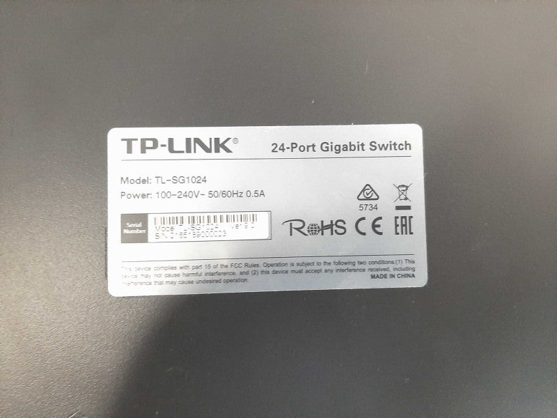 TP-Link TL-SG1024DE 24-Port 1000Mbps Gigabit Ethernet Easy Smart Switch $