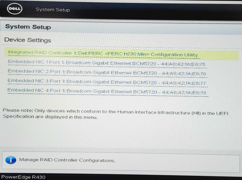 Dell PowerEdge R430 2x Xeon E5-2630 v3 @ 2.40GHz 32GB DDR4 H730 Mini 2x PSUs =