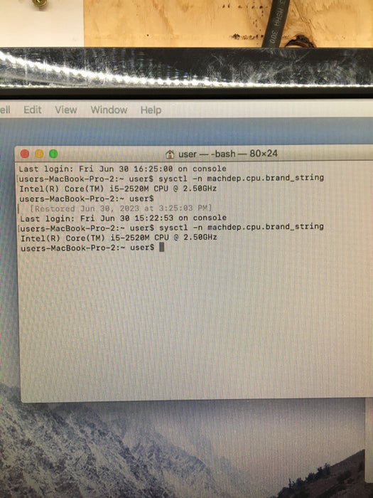 Apple Mac mini Mid 2011 Intel Core i5-2520M @ 2.5 GHz 8 GB RAM 500 GB HDD