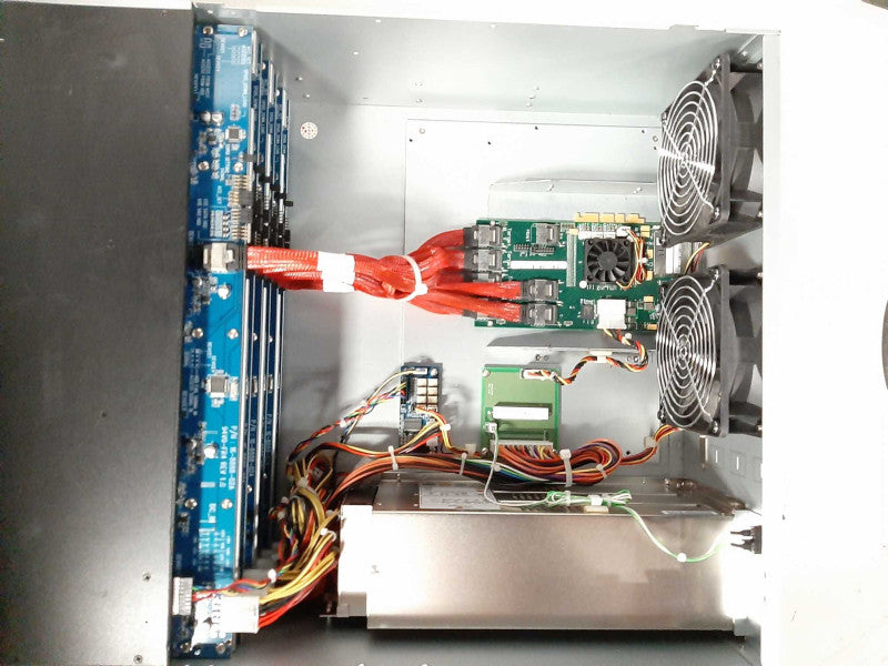 Sans Digital EliteSTOR ES424X6+B - 4U 24 Bay 6G SAS SATA to SAS JBOD with SAS $