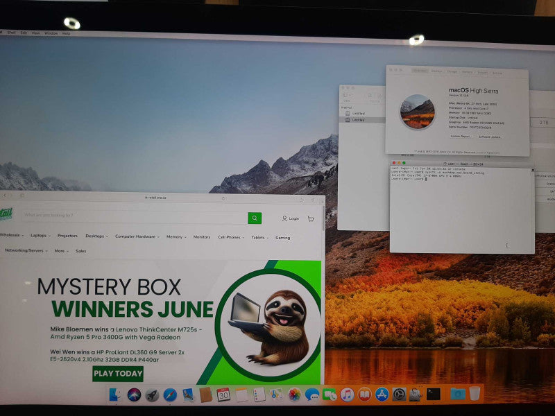 Apple iMac 27\\" Late 2015 i7-6700K Radeon R9M390 2GB 16GB RAM 128GB/ 2TB READ