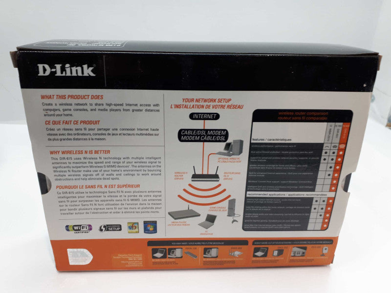 D-Link DIR-615 Wireless N Router &