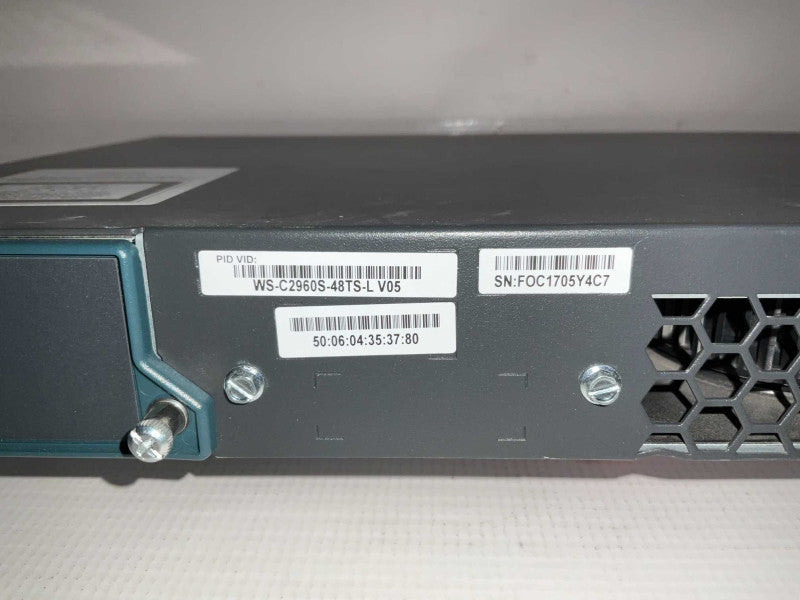 Cisco WS-C2960S-48TS-L V05 Gigabit Network Switch  -