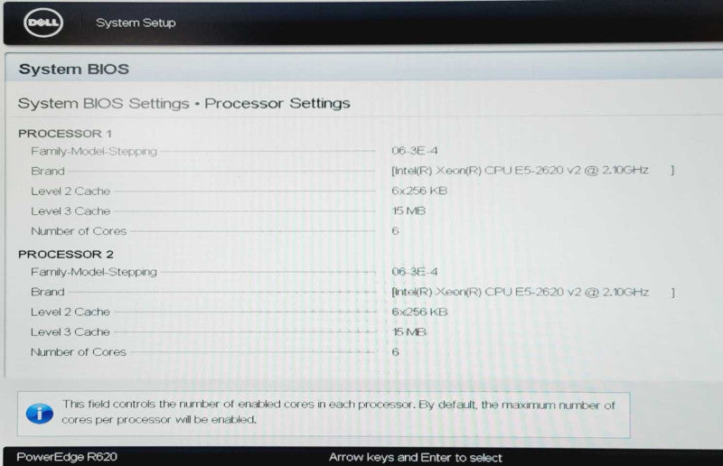 Dell PowerEdge R620 Server 2x Xeon E5-2620 V2 2.10GHz 64GB DDR3 H310 Mini =