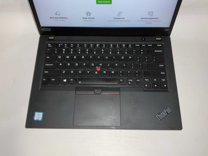 Lenovo T490 Intel i7-8565U @1.80GHz 16GB RAM 256GB NVMe SSD -