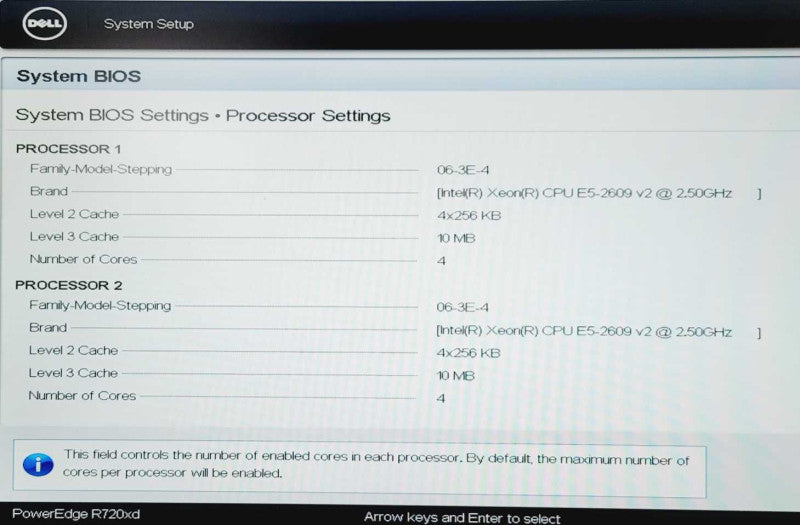 Dell PowerEdge R720xd Xeon E5-2609 V2 @ 2.50GHz 10G 48gb DDR3 H710P Mini =