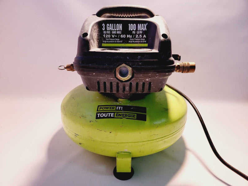 Power IT! 3 Gallon Oil-Free Air Compressor  (
