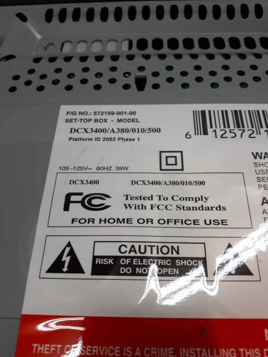 Motorola DCX3400/ A380/010/500 HD / DVR.  Set Top Cable Box  &