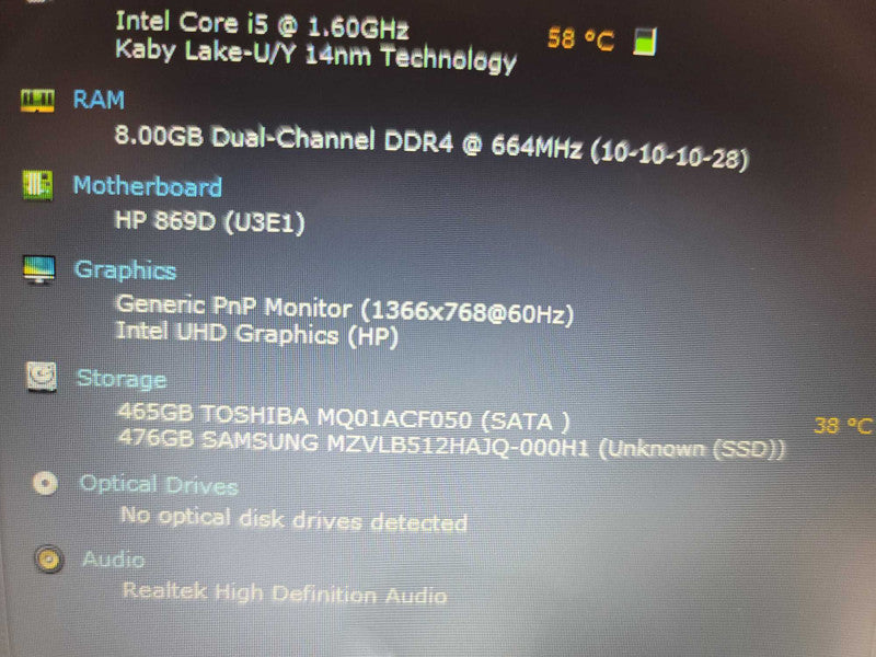 HP ProBook 440 G7 i5-10210U, 8GB DDR4, 512GB SSD + 500GB HDD Î²