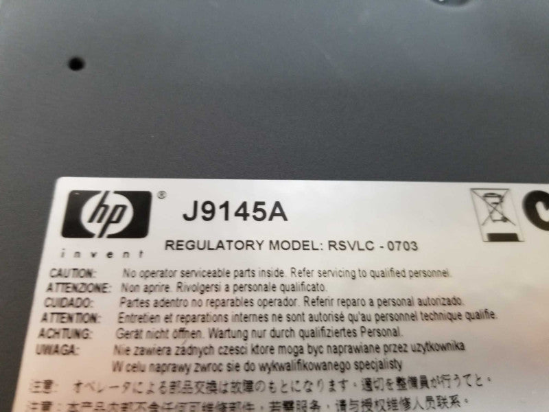HP ProCurve 2910al-24G switch J9145A - Factory Reset #