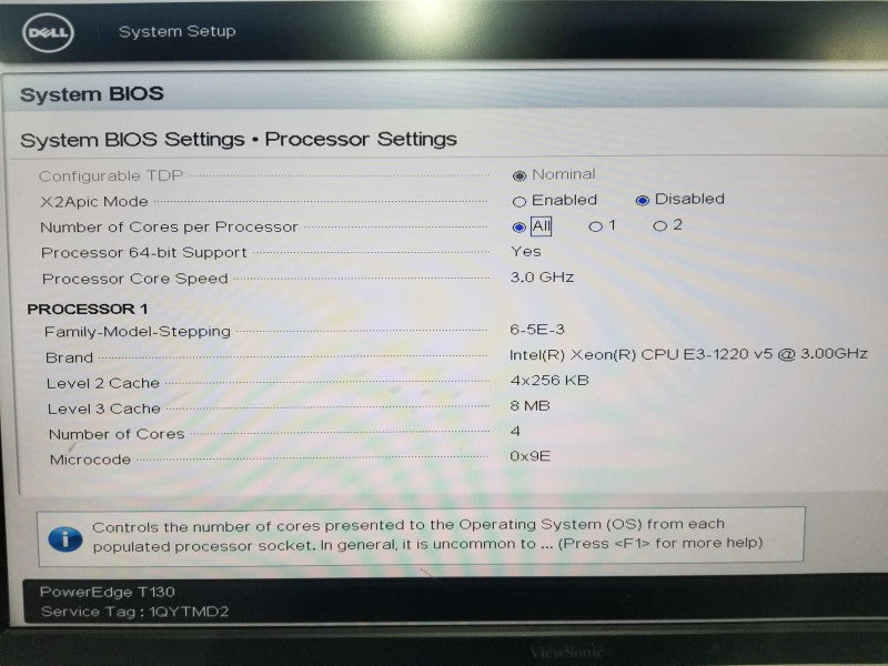 Dell Poweredge T130 Xeon E3-1220 V5 @ 3.00ghz / 16gb ram / H330 adapter #
