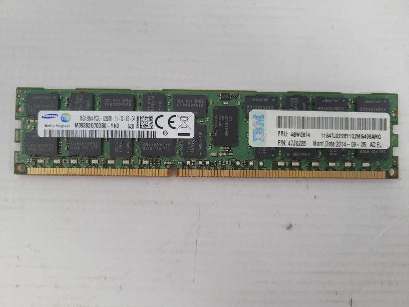 IBM Samsung 16GB 2Rx4PC3-12800R Server RAM Q