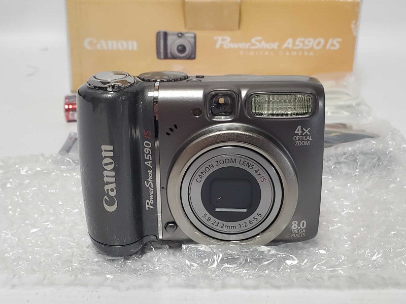 Canon Powershot A590 IS 8.0MP Digital Camera (NEW OPEN-BOX) Q|