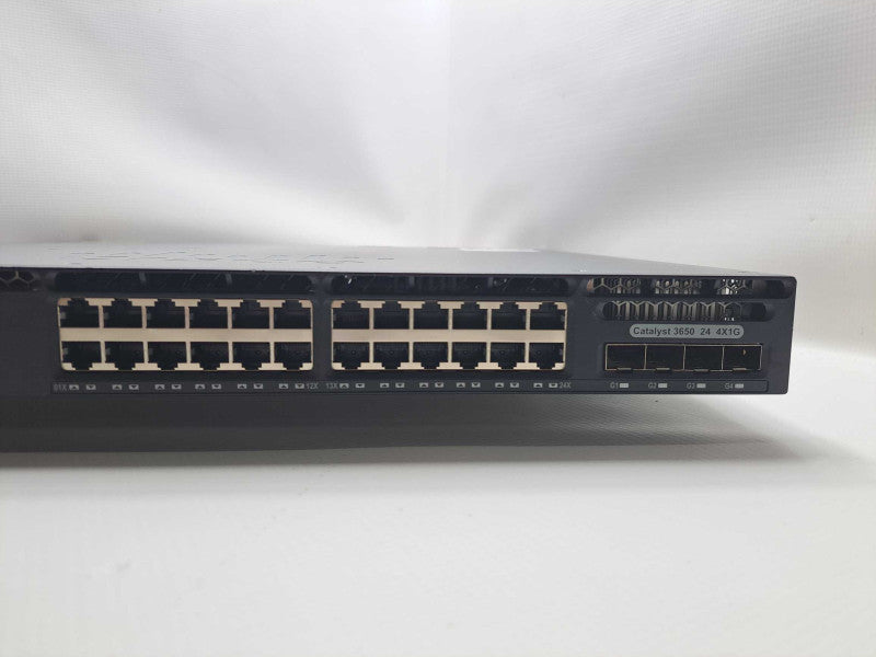 Cisco WS-C3650-24TS-L 24 GigE and 4x1G Uplink Ports LAN Base Switch 1x PSU )