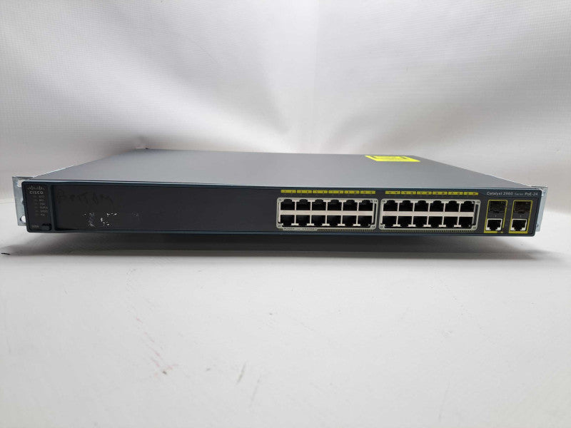 Cisco WS-C2960-24PC-L 24 Port POE Switch Dual Gigabit Uplinks + RackMount )
