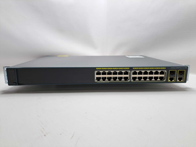 Cisco WS-C2960+24PC-L 24 Port POE Switch Dual Gigabit Uplinks )