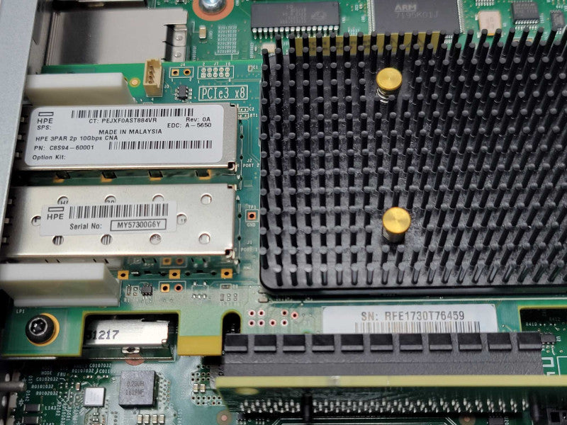 HPE 3PAR 8200 Controller Module K2Q35-63001 with 128GB M.2 and 2P-10Gbe Card _