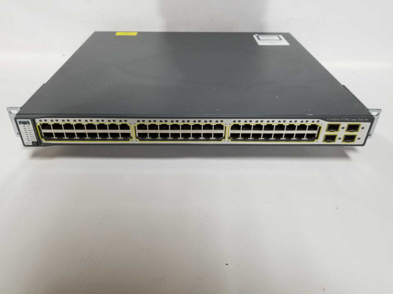 Cisco Catalyst 3750G Series PoE-48 WS-C3750G-48PS-S - READ Q#