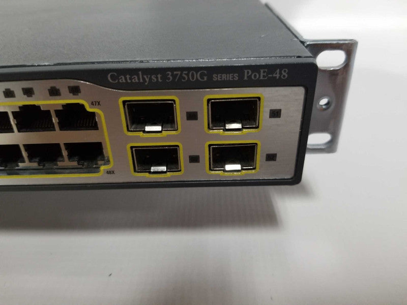 Cisco Catalyst 3750G Series PoE-48 WS-C3750G-48PS-S - READ Q#