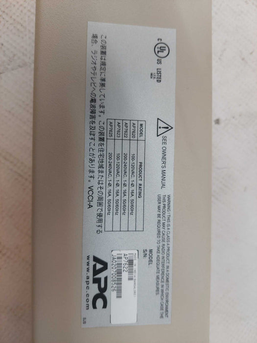 APC Metered Power Distribution Unit  200-208VAC 50-60Hz, 16A Q