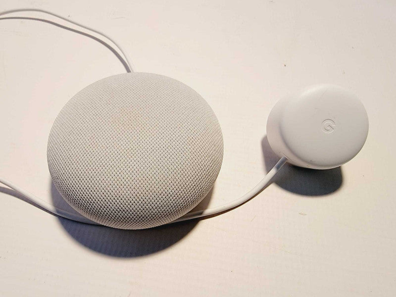 Google Home Nest Mini 2nd Gen Smart Speaker White Model H2C W/ Power Cable (