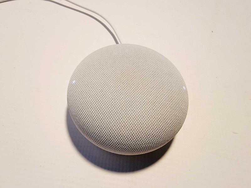 Google Home Nest Mini 2nd Gen Smart Speaker White Model H2C W/ Power Cable (