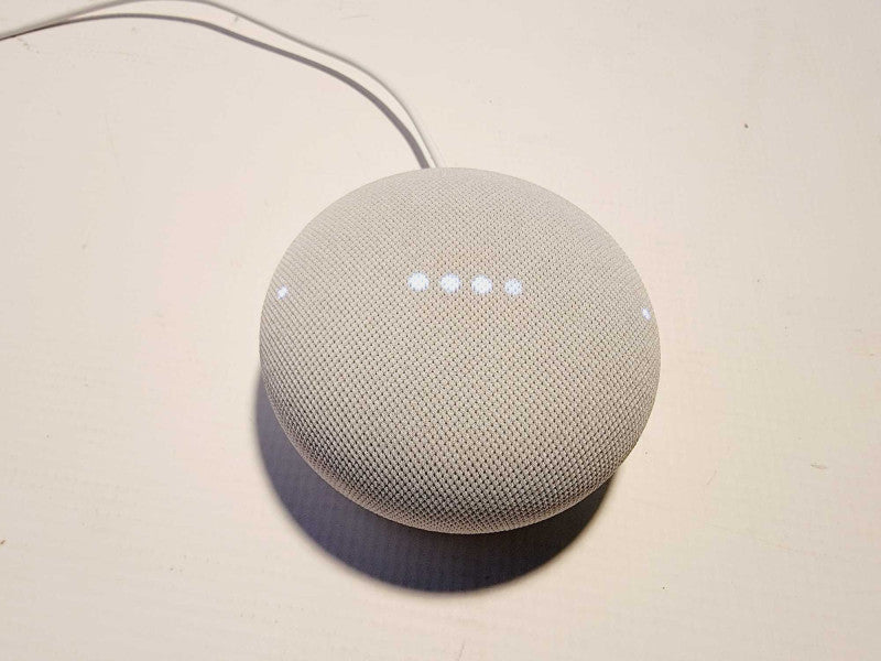 Google Home Nest Mini 2nd Gen Smart Speaker White Model H2C W/ Power Cable (