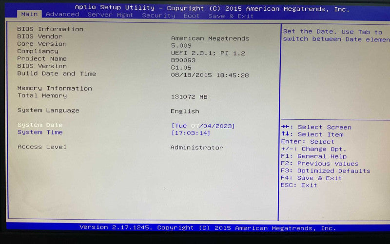 DATAON 2 node server 4x Intel Xeon E5-2630 v3 @2.40GHz 256GB DDR4 RAM Total  -