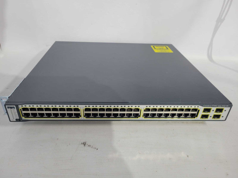 Cisco Catalyst 3750G Series PoE-48 WS-C3750G-48PS-S - READ Q!
