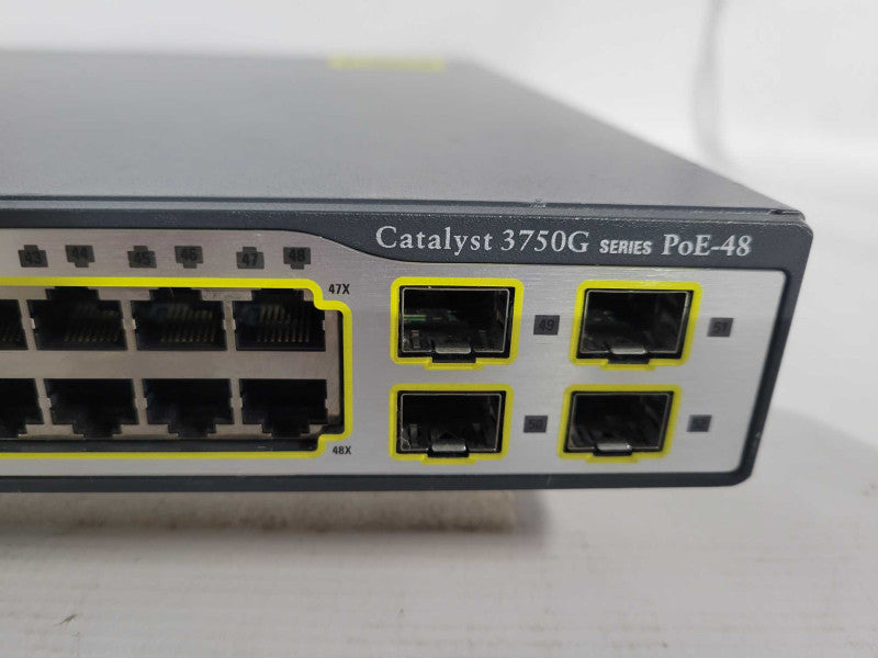 Cisco Catalyst 3750G Series PoE-48 WS-C3750G-48PS-S - READ Q!