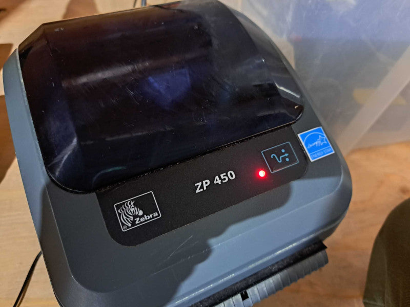 Zebra ZP450 CTP Shipping Thermal Label Printer *READ* )