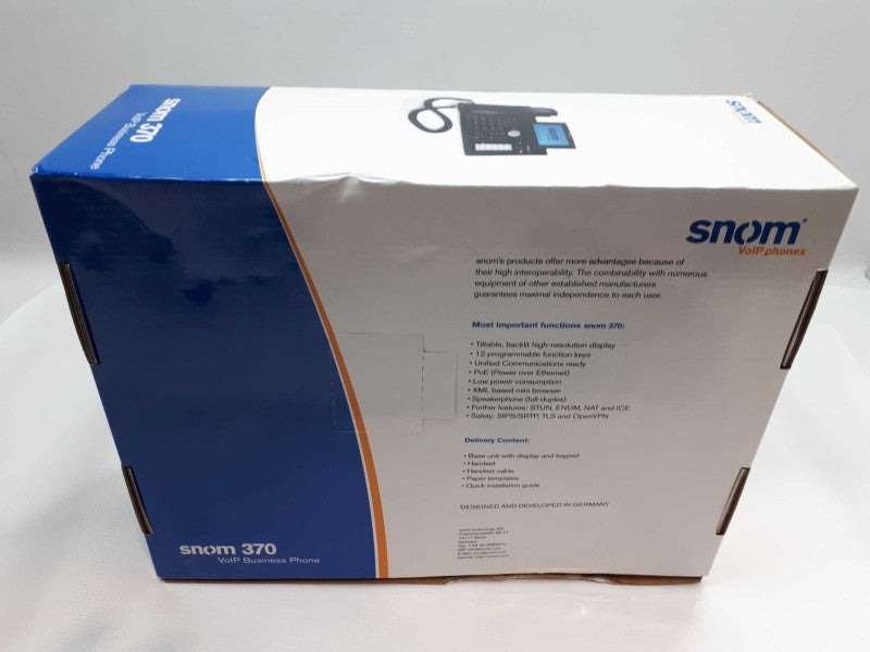 SNOM 370 SIP VOIP POE Phone Q&