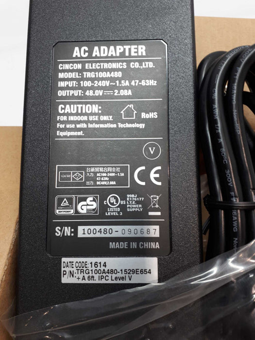 New AC Adapter Cincon Electronics TR100A480 48V 2.08A Q&