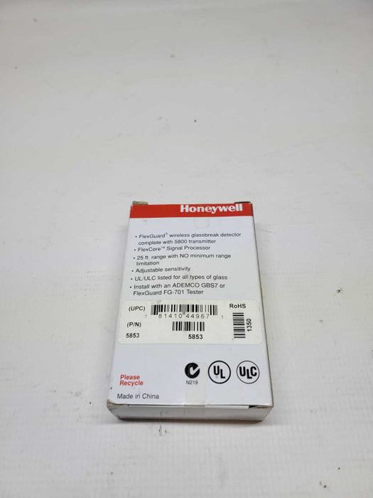 Honeywell Home 5853 Wireless Glass Break Detector New In Box Q