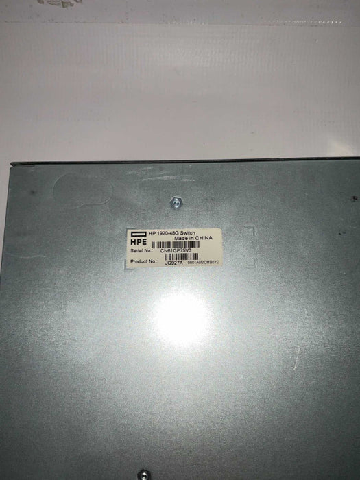 HP 1920-48G JG927A Gigabit 48 port Network Switch  -