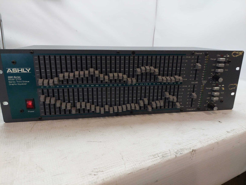 Ashly GQX Series Model:3102 Stereo Third Octave Graphic Equalizer