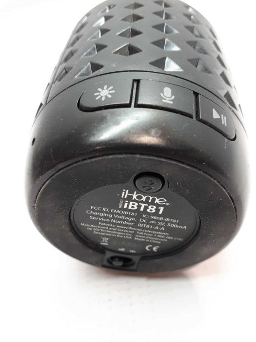 iHome Ibt81 Color Changing Bluetooth Rechargeable Speaker &