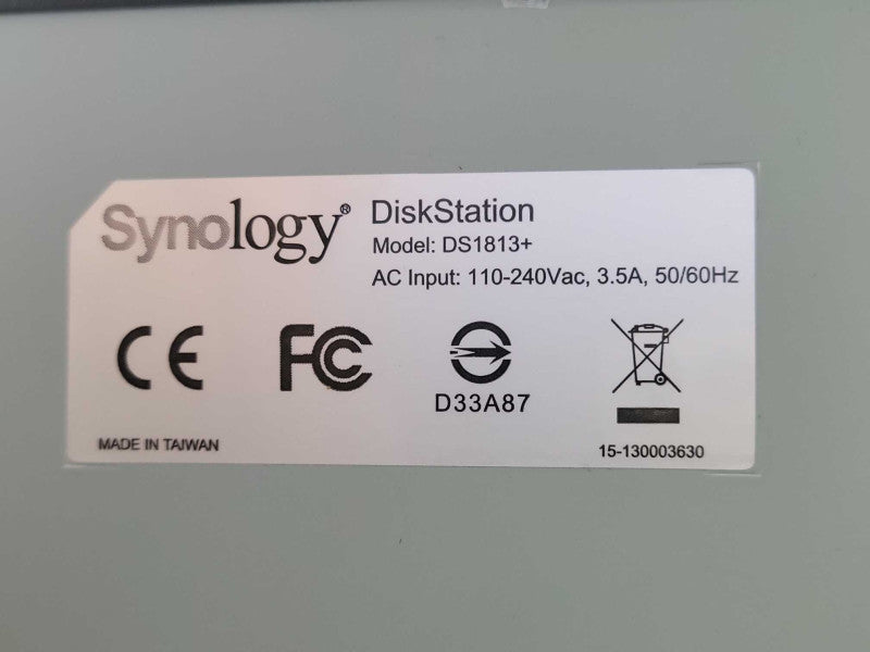 Synology DS1813+ DiskStation 8-Bay NAS Network Storage No Drives, Read Q_