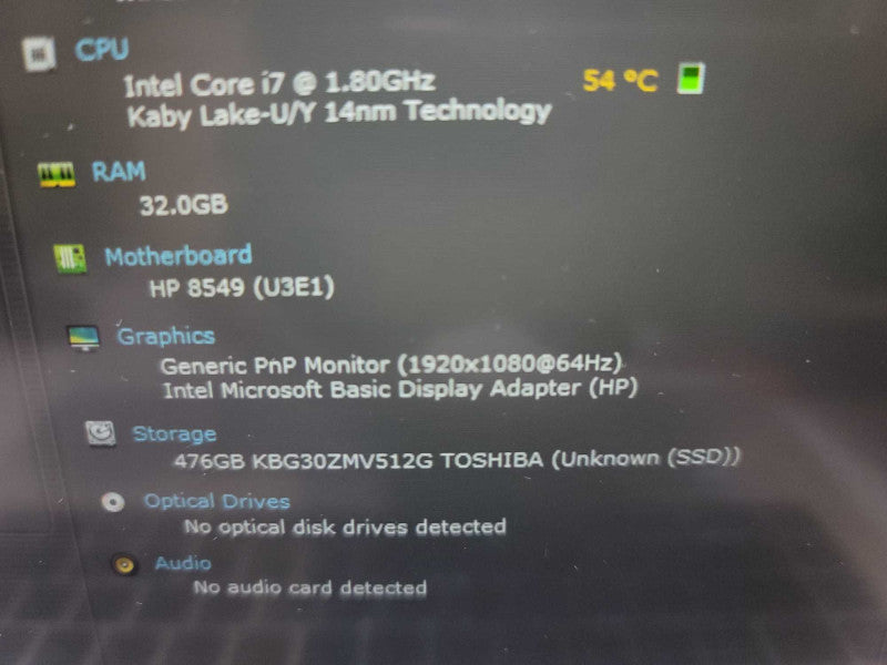 HP EliteBook 840 G6 Touch-Screen, i7-8565@ 1.80GHz, 32GB DDR4, 512GB SSD Î²