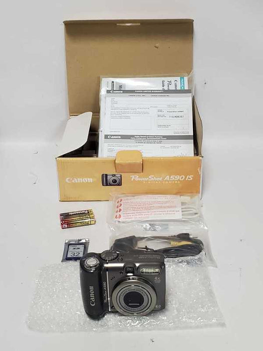 Canon PowerShot A590 IS 8.0MP Digital Camera (NEW OPEN-BOX)