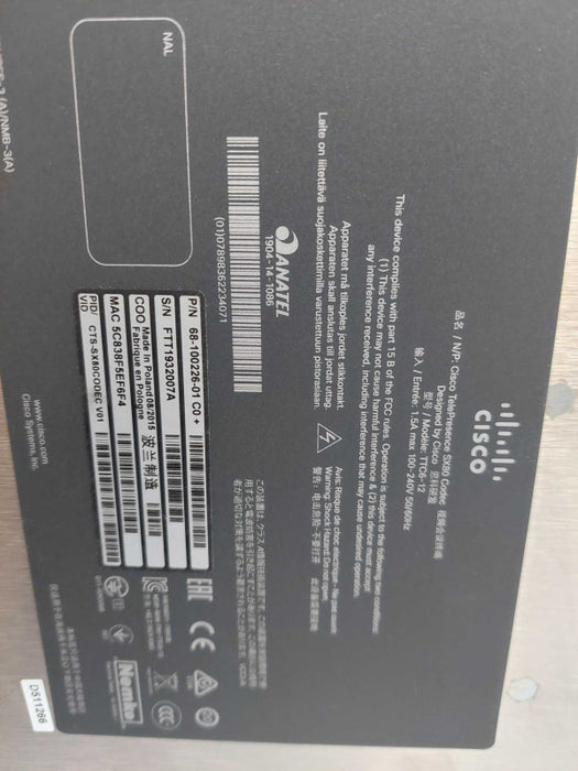 Cisco Telepresence SX80 Codec Q