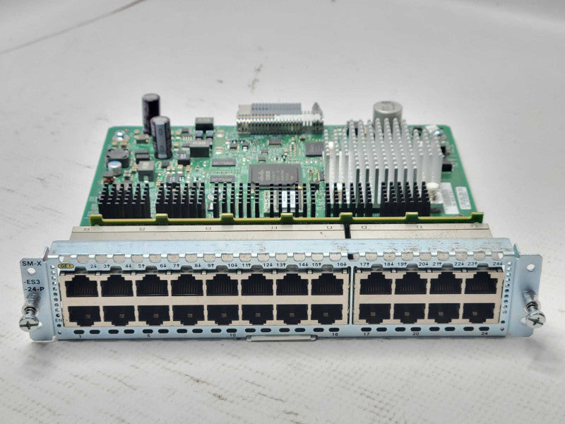 Cisco SM-X-ES3-24-P 24-Port GbE POE EtherSwitch Module Q_