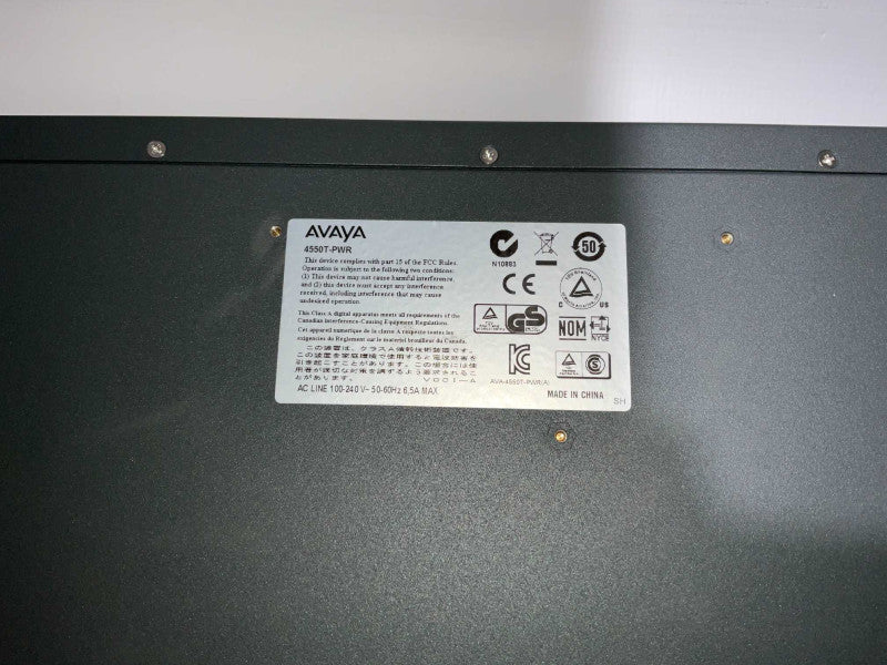 Avaya 4550T-PWR 48 port PoE network switch  -