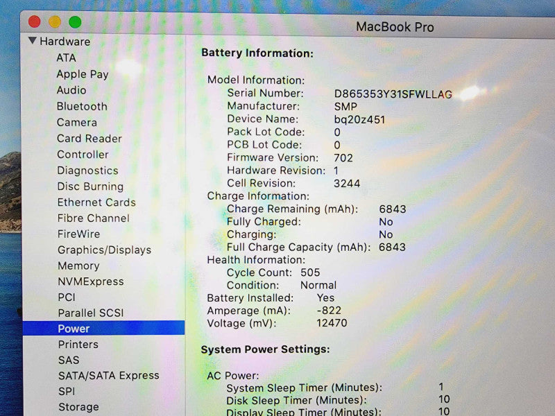 Apple MacBook Pro 2015 15\\" Core i7-4770HQ @ 2.2GHz 16GB DDR3 500GB SSD (
